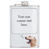 Funny Dog Custom Flask Flachmann (Vorderseite)