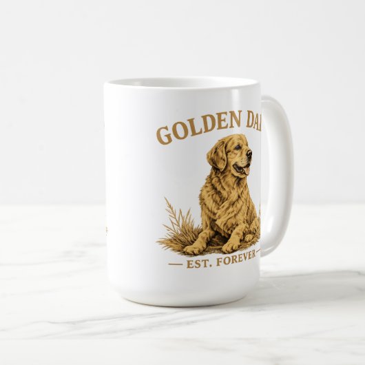 Funny Dog Dad Gift Kaffeetasse (VorderseiteRechts)