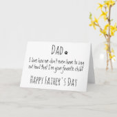 Funny Dog Dad Personalized Happy Father's Day Karte (Gelbe Blume)