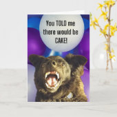 Funny Dog, den du mir erzählt hast, es gäbe Geburt Karte (Gelbe Blume)