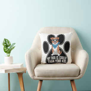 Funny Dog Design: 'Mein Hund ist Cool als dein Kin Kissen