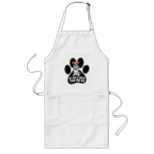 Funny Dog Design: 'Mein Hund ist Cool als dein Kin Lange Schürze