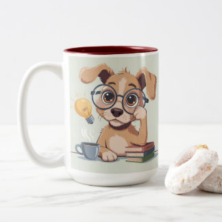 Funny Dog Desk Mug Zweifarbige Tasse