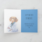 Funny Dog Doktor und Krankenschwester zum Geburtst Karte (Innenseite)