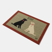 Funny Dog Doormat, Geschenk für Hund Lover Willkom Fußmatte (Schrägansicht)