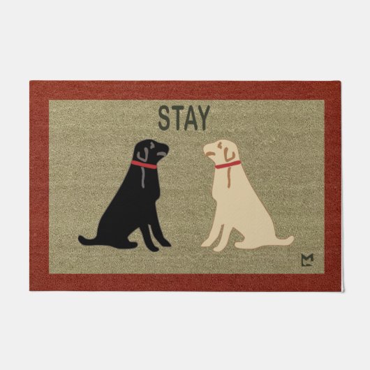 Funny Dog Doormat, Geschenk für Hund Lover Willkom Fußmatte (Vorderseite)