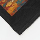 Funny Dog Eating Taco Graphic Art Design Fleecedecke (Ecke)