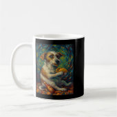 Funny Dog Eating Taco Graphic Art Design Kaffeetasse (Links)