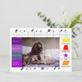 Funny Dog Education Game Einladung (Stehend Vorderseite)