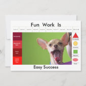 Funny Dog Education Game Einladung (Vorderseite)