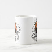 Funny dog face coffee Tasse (Mittel)