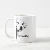 Funny Dog Face & "Flüchtige Blick-a-Brew" Hunde Ma Kaffeetasse (Links)