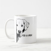 Funny Dog Face & "Flüchtige Blick-a-Brew" Hunde Ma Kaffeetasse (Links)