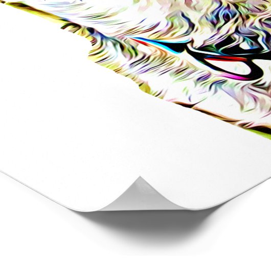 Funny Dog Farting Poster (Ecke)