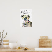 Funny Dog Farting Poster (Küche)