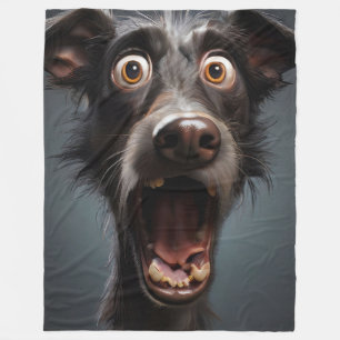 Funny Dog Fleecedecke