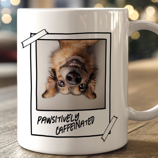 Funny Dog Foto Kaffee Tasse Pawsitiv koffeiniert