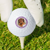 Funny Dog Foto Lavender White Custom Golf Balls Golfball