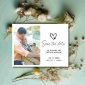 Funny Dog Foto Wedding Save the Date Ankündigungspostkarte
