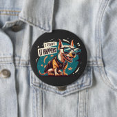 Funny Dog Furz Es passiert Button (Beispiel)