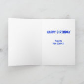 Funny Dog Geburtstag von Fun Couple Karte (Innenseite)