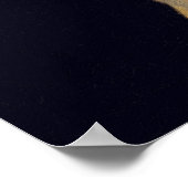 Funny Dog Girl mit Pearl Earring Vermeer Parody Poster (Ecke)