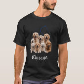Funny Dog Golden Retriever Bootleg Chicago Illinoi T-Shirt (Vorderseite)