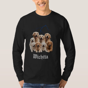 Funny Dog Golden Retriever Bootleg Wichita Kansas T-Shirt