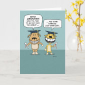 Funny Dog Graduates Happy Abschluss Karte (Gelbe Blume)