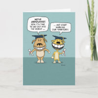 Funny Dog Graduates Happy Abschluss