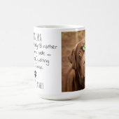 Funny Dog Grandpa Personalisiert Großhund Haustier Kaffeetasse (Mittel)