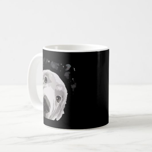 Funny Dog Great Pyrenäen Kaffeetasse (Vorderseite Links)