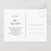 Funny Dog GRILLEN Einladung (Rückseite)