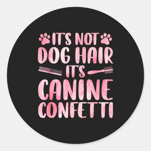 Funny Dog Groomer Art For Men Women Dog Grooming P Runder Aufkleber (Vorderseite)