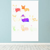 Funny Dog Groomer , Brush Your Hund Grooming Sense Leinwanddruck (Insitu (Holzboden))