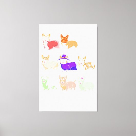 Funny Dog Groomer , Brush Your Hund Grooming Sense Leinwanddruck (Vorderseite)