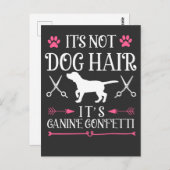 Funny Dog Groomer Quote Canine Puppy Grooming Postkarte (Vorne/Hinten)
