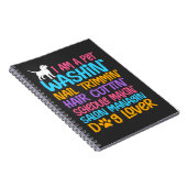Funny Dog Groomer Quote Pet Witty Puppy Grooming Notizblock (Rechte Seite)