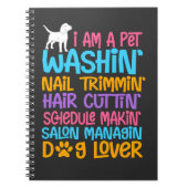 Funny Dog Groomer Quote Pet Witty Puppy Grooming Notizblock (Vorderseite)