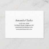 Funny Dog Grooming Business Card – “Bad Hair Day?” Visitenkarte (Rückseite)