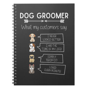 Funny Dog Grooming Humorer Welpe Groomer Spaß Notizblock