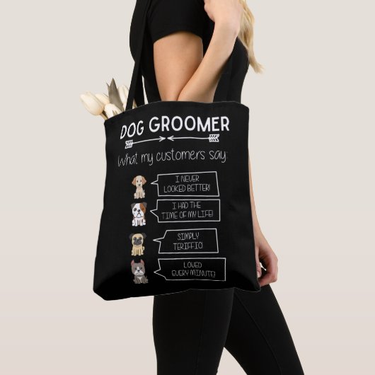Funny Dog Grooming Humorer Welpe Groomer Spaß Tasche (Von Nahem)