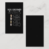 Funny Dog Grooming Humorer Welpe Groomer Spaß Visitenkarte (Vorne/Hinten)