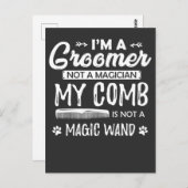Funny Dog Grooming Zitat Humorer Welpe Groomer Postkarte (Vorne/Hinten)
