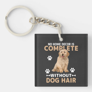 Funny Dog Hair Home Decor | Golden Retriever Dog  Schlüsselanhänger