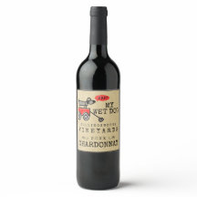 Funny Dog hausgemachte Weinkarte