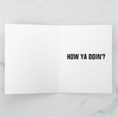 FUNNY DOG HELLO JEDERZEIT GREETKARTE KARTE (Innenseite)