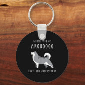 Funny Dog Husky Mom Cut For Girls And Women - Whic Schlüsselanhänger (Vorderseite)