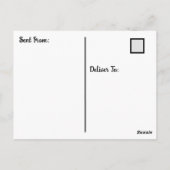 Funny Dog "I Miss YOU" Sprichwort Hi Postcard Postkarte (Rückseite)