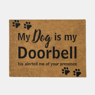 Funny Dog ist mein Doorbell Imitats Coir Fußmatte